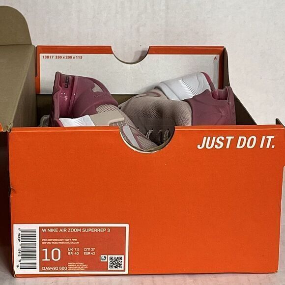 Nike Air Zoom‎ Superrep 3 Womens Size 10 Shoes DA9492 600 Pink Oxford - Picture 13 of 14